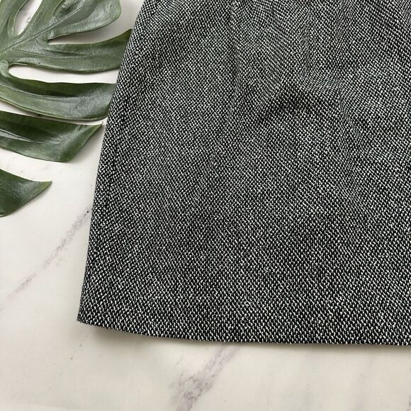 JRT Womens Vintage 90s Tweed Mini Skirt Size 12 New Black White Academia - Picture 4 of 9